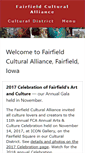 Mobile Screenshot of fairfieldculturaldistrict.org